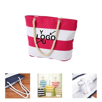 Nautical Cotton Canvas Tote