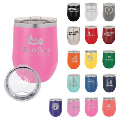 Polar Camel 12 Oz. Stainless Steel Stemless Wine Tumbler