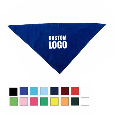 Polyester Triangle Pet Bandanna (20"x14"x14")