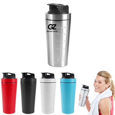 24oz Stainless Steel Shaker Bottle