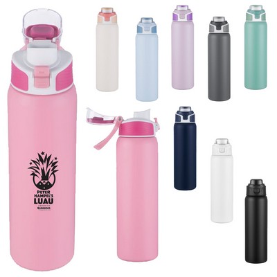28 Oz. Vacuum Bottle with Handle Lid
