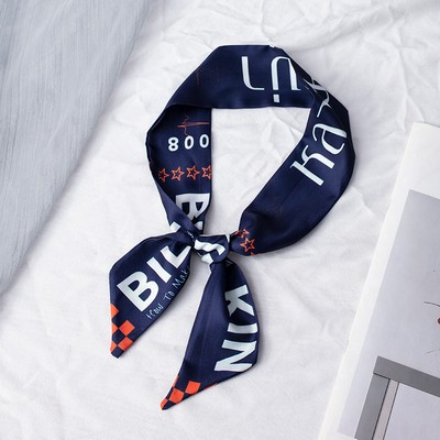 35" x 2" Full Custom Neckerchief Long Hair Ribbon Scarf Hairband Handbag Wrap Scarf Neck Tie #43