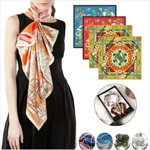 Silk Scarves Custom Digital Printing(Ocean)