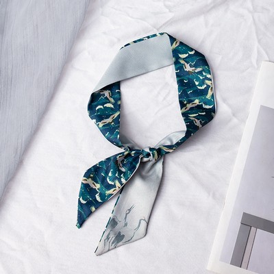 35" x 2" Full Custom Neckerchief Long Hair Ribbon Scarf Hairband Handbag Wrap Scarf Neck Tie #38