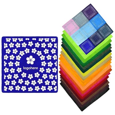 100% Cotton Bandana Head Scarf(Ocean)