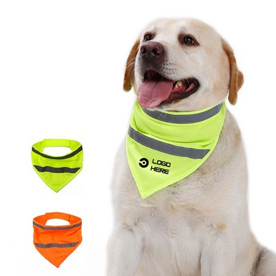 Large Dog Reflective Pet Bandana