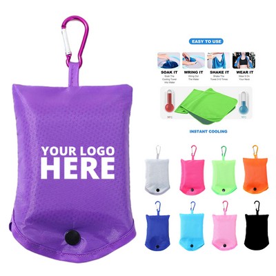 Quick Dry Cooling Towel w/ Carabiner Pouch